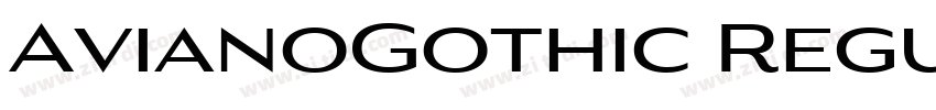 AvianoGothic Regular字体转换